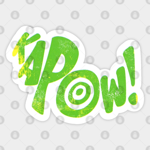 Kapow! Superhero sound effect Sticker by GraficBakeHouse